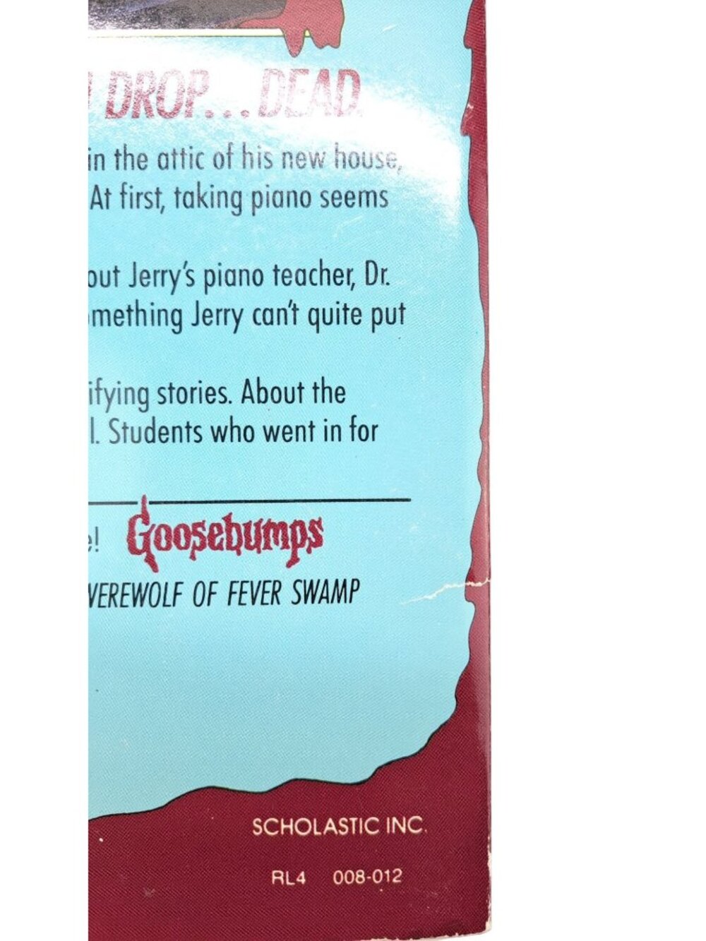 Vintage Goosebumps Books Stine Lot of 2 Piano Lessons Werewolf Swamp 1st Edition - Picture 9 of 13